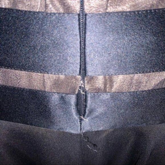 BCBGMAXAZRIA Black Tie Neck High Low Dress Size 2 - Picture 6 of 7